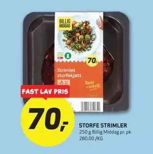 Fast - STRIMLET STORFEKJØTT