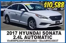 2017 HYUNDAI SONATA 2.4L AUTOMATIC