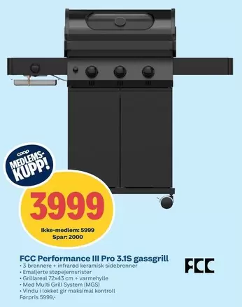 Multi - FCC Performance III Pro 3.1S gassgrill