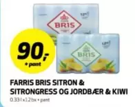 FARRIS BRIS SITRON & SITRONGRESS OG JORDBÆR & KIWI