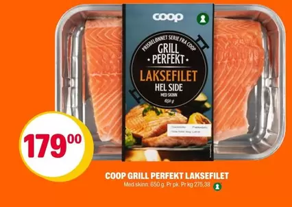 GRILL PERFEKT LAKSEFILET HEL SIDE
