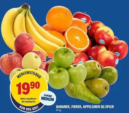 Bananer, Pærer, Appelsiner og Epler