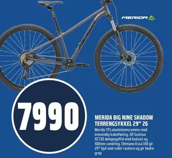 BIG NINE SHADOW TERRENGSYKKEL 29" 26