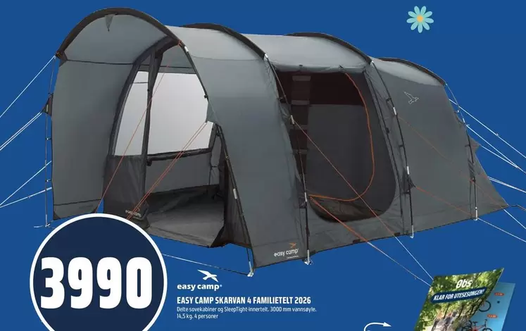 EASY CAMP SCARVANG 4 FAMILYTENT 2020