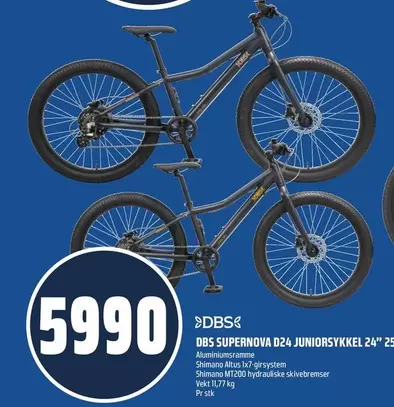 DBS SUPERNOVA D24 JUNIORSYKKEL 24"