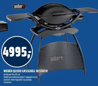 Weber - Q2000 GASSGRILL M/STATIV