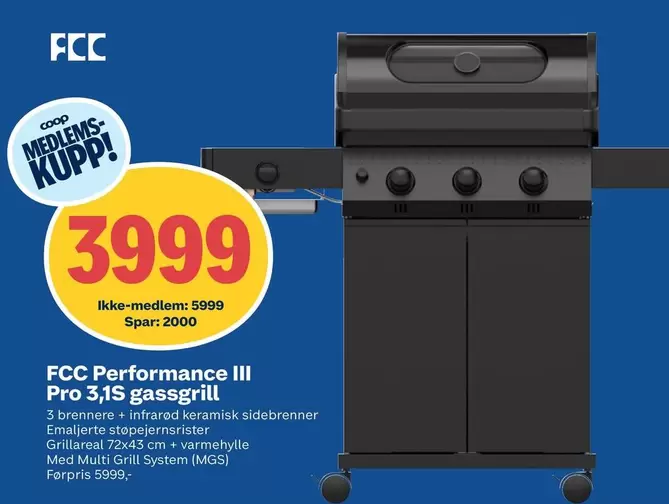 Multi - Performance III Pro 3,1S gassgrill