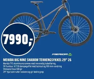 BIG NINE SHADOW TERRENGSYKKEL 29" 26