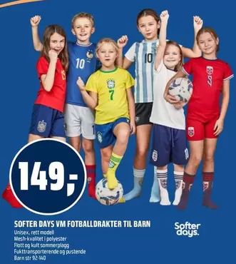 Barn - Softer Days VM fotballdrakter til barn