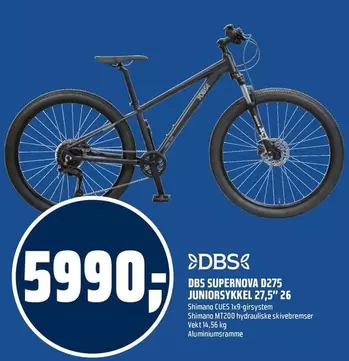 DBS SUPERNOVA D275 JUNIORSYKKEL 27,5" 26