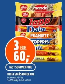 Fast - FREIA SMÅSJOKOLADE