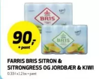 FARRIS BRIS SITRON & SITRONGRESS OG JORDBÆR & KIWI