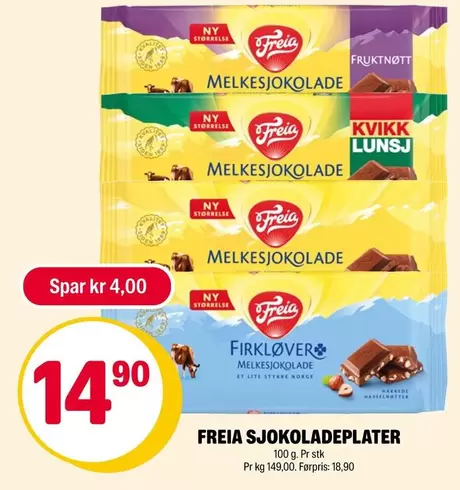 FREIA SJOKOLATEPLATER