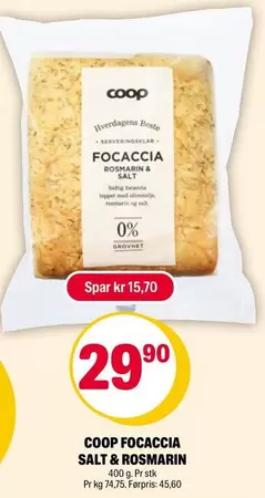 Focaccia Rosmarin & Salt