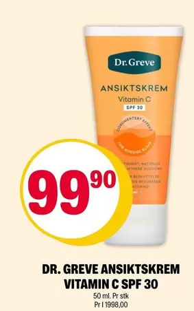 ANSIKTSKREM VITAMIN C SPF 30