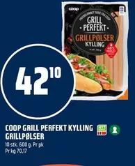 GRILLPERFEKT GRILLPØLSER KYLLING
