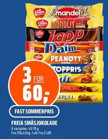 Fast - Småsjokoler