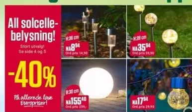 Solcellebelysning