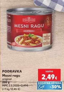 No - Mesni ragu original