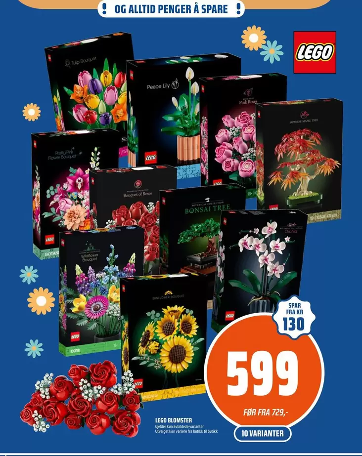 Pink - LEGO Blomster