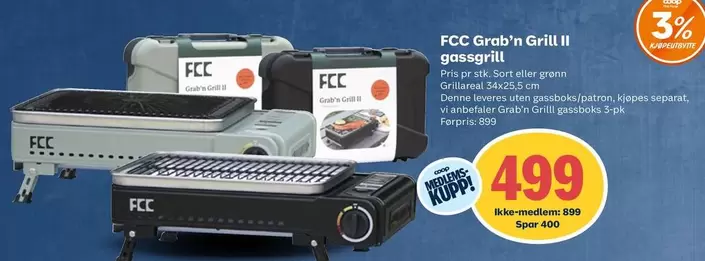 FCC Grob'n Grill II gassgrill
