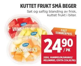 Fast - KUTTET FRUKT SMÅ BEGER