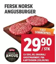 Norsk - FERSK NORSK ANGUSBURGER