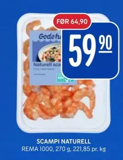 SCAMPI NATURELL