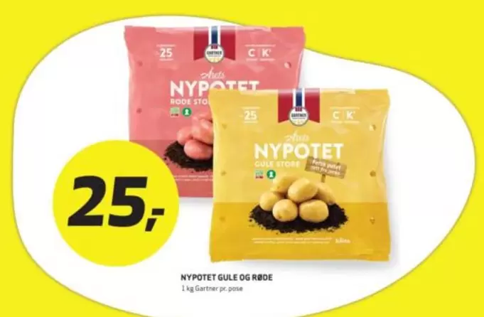 NYPOTET GULE OG RØDE
