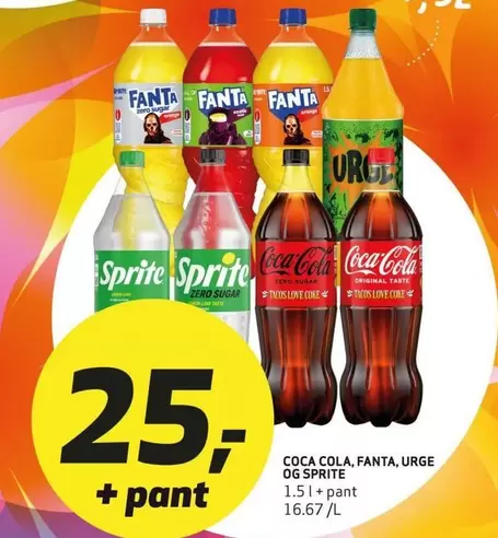 Coca Cola - COCA COLA, FANTA, URGE OG SPRITE
