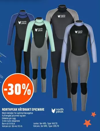 Barn - NORTHPEAK VÅTDRÄKT EPICWAVE