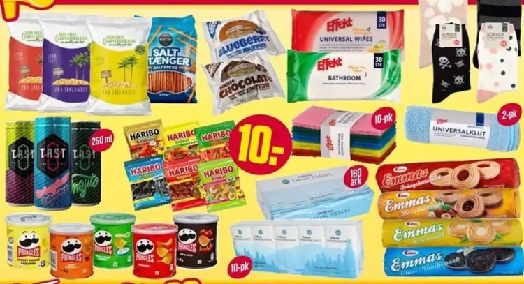 Assorted Snacks and Household Items
