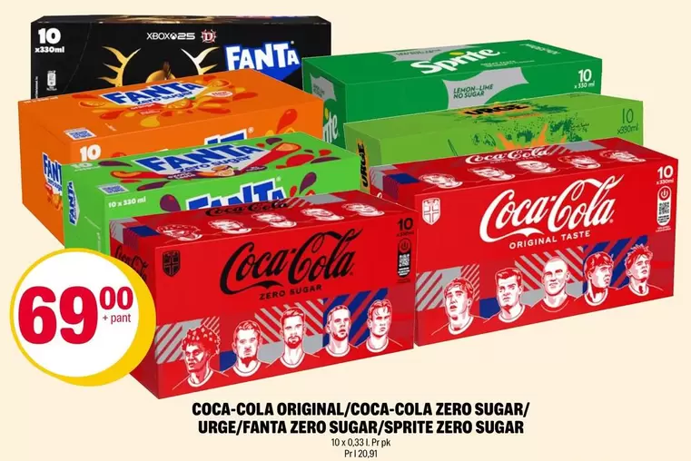 Coca Cola - ORIGINAL/ZERO SUGAR URGE/ZERO SUGAR