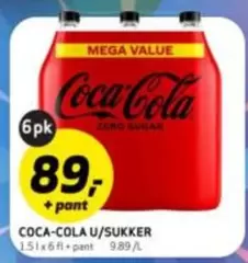 Coca Cola - U/SUKKER