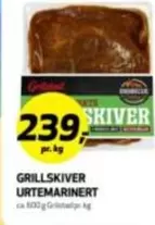 GRILLSKIVER URTEMARINERT
