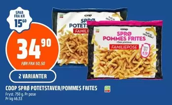 SPØ POTETSTAVER/POMMES FRITES
