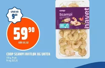 Scampi Hvitløk og Urter