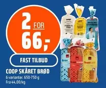 Fast - COOP SKÅRET BRØD