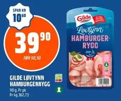 LØVTYNN HAMBURGERRYGG