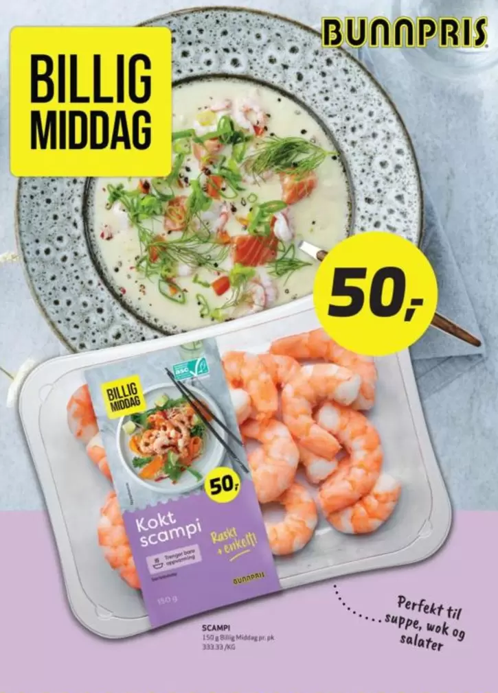 Kokt scampi