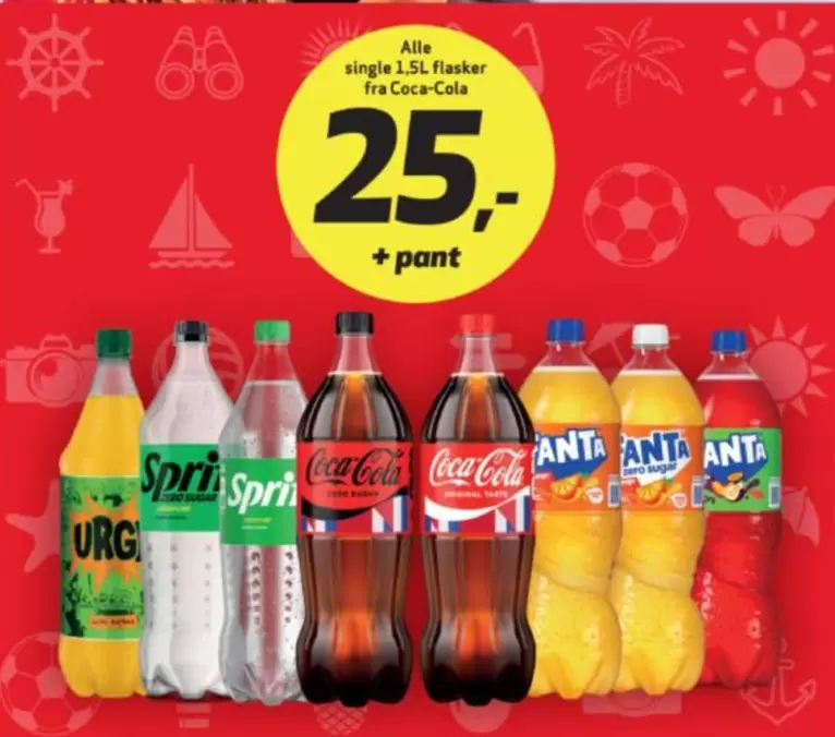 Coca Cola - Alle single 1.5L flasker