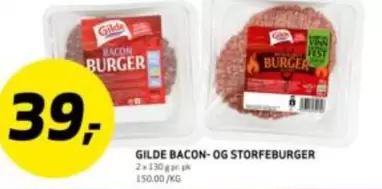 BACON- OG STORFEBURGER