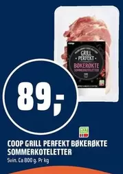 BØKERØKTE SOMMERKOTELETTER