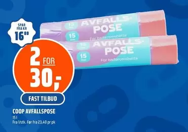 Fast - AVFALLSPOSE 15L