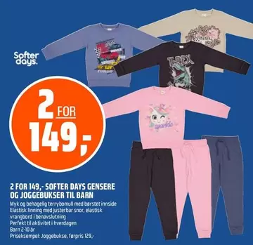 Barn - SOFTER DAYS GENSRE OG JOGGEBUKSER TIL B
ARN