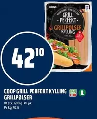 COOP GRILL PERFEKT KYLLING GRILLPØLSER
