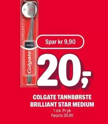Star - COLGATE TANNBØRSTE BRILLIANT STAR MEDIUM