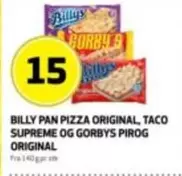 Taco - BILLY PAN PIZZA ORIGINAL, TACO SUPREME OG GORBYS PIROG ORIGINAL