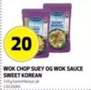 WOK CHOP SUEY OG WOK SAUCE SWEET KOREAN