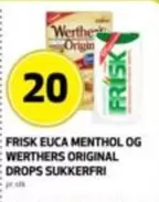 Origin - Euca Menthol og Drops Sukkerfri
